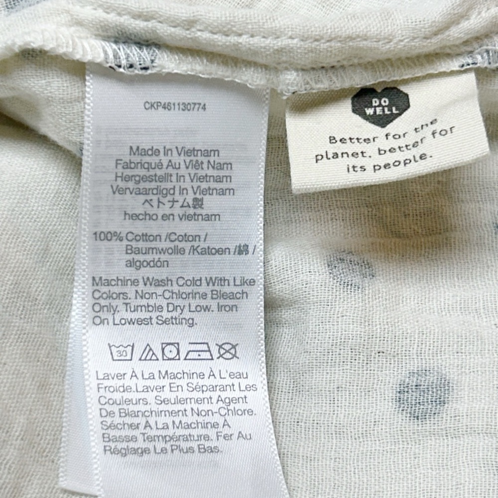 Madewell Dot Toss Lightspun Ruffle Babydoll Dress Size Large - Picture 8 of 10